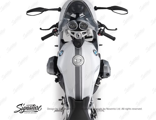 BMW R nineT Racer タンクトップステッカー | Banzai Motor Works