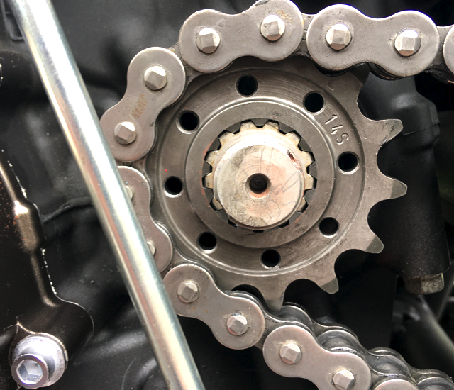 YAM_T7_drive_sprocket_installed