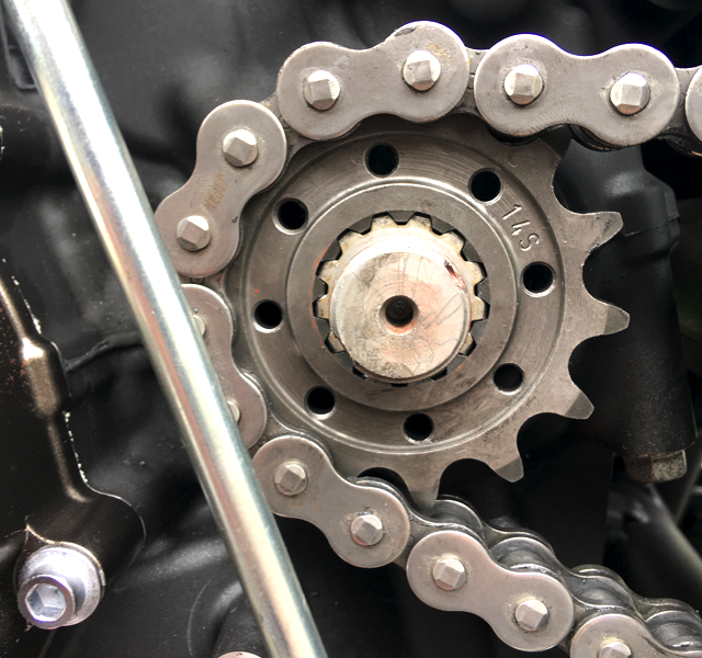 YAM_T7_drive_sprocket_installed